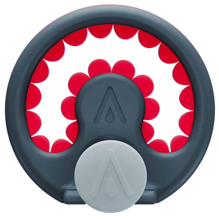 Traveler frag disc on post, top-down view